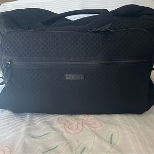 Vera Bradley Black Quilted Duffel Bag